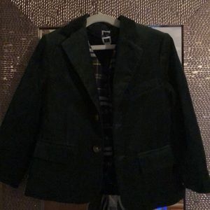 Janie and Jack Hunter Green Velvet Blazer Size 3